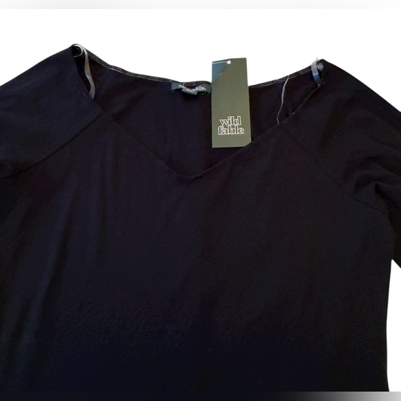 Wild Fable Black Women’s Off-Shoulder Blouse Size Small NWT - Picture 2 of 14